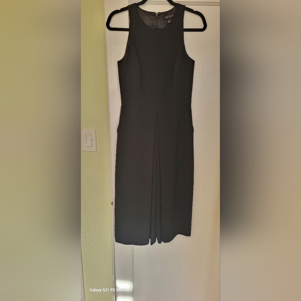 White House Black Market Classic Black Midi Dress